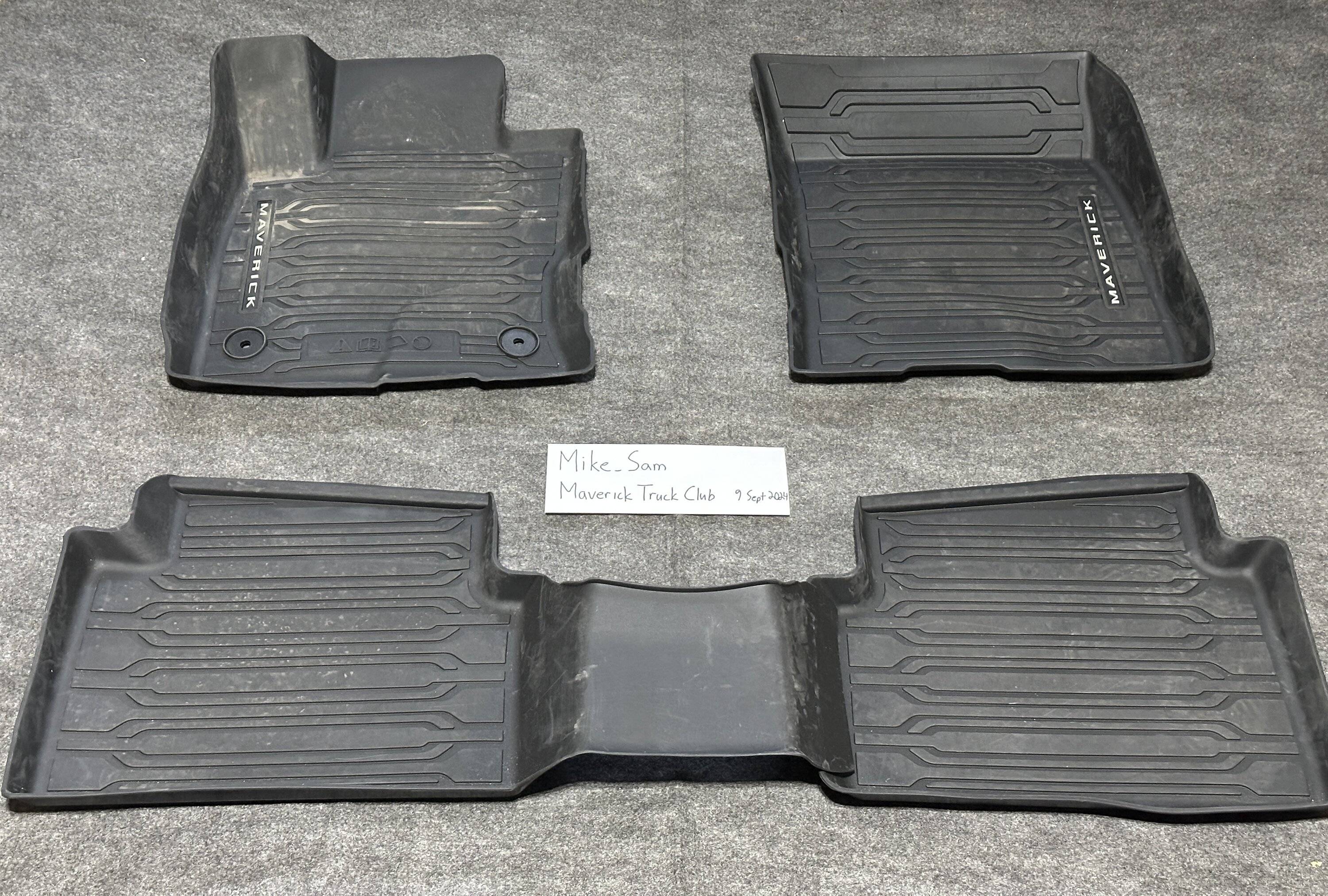 Ford Maverick OEM Tray-Style Rubber Floor Mats - EcoBoost version ($120 CAD) IMG_7546