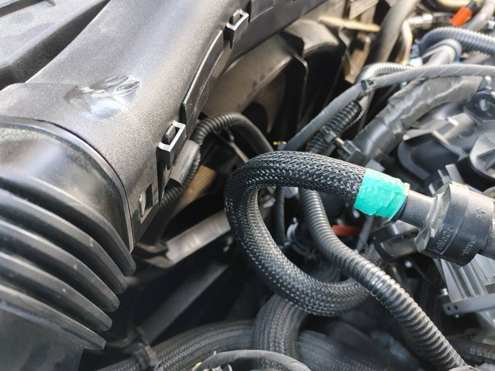 Ford Maverick Winter plug in cable routing 20240918_164155_HDR