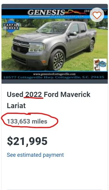 Ford Maverick 500K mile comparison between Synthetic and Conventional Oil on EcoBoost engine 1726841652553-yc