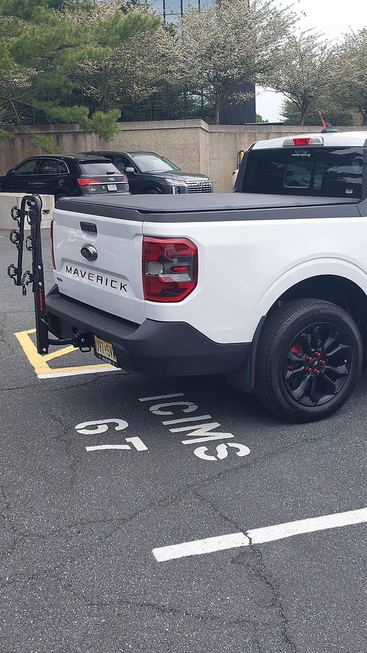 Ford Maverick LUG NUT COVERS bike rack 2