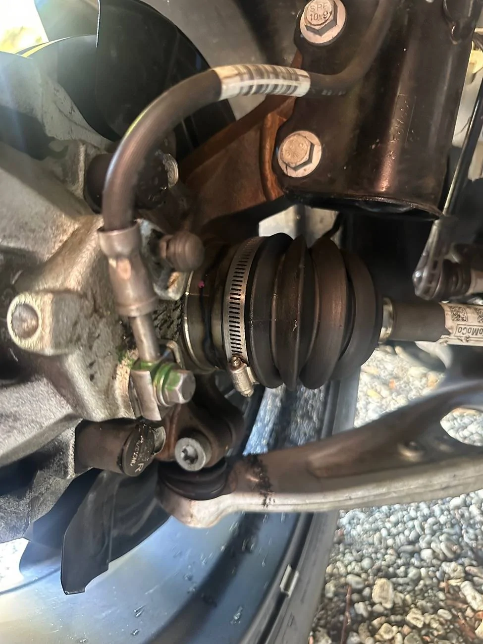 Ford Maverick CV Boot Leak Caught In Time IMG_3774