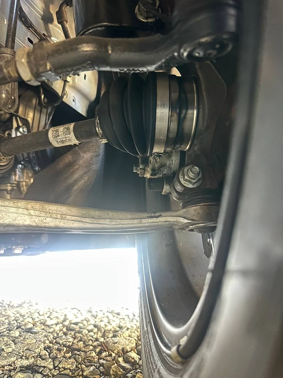 Ford Maverick CV Boot Leak Caught In Time IMG_3776