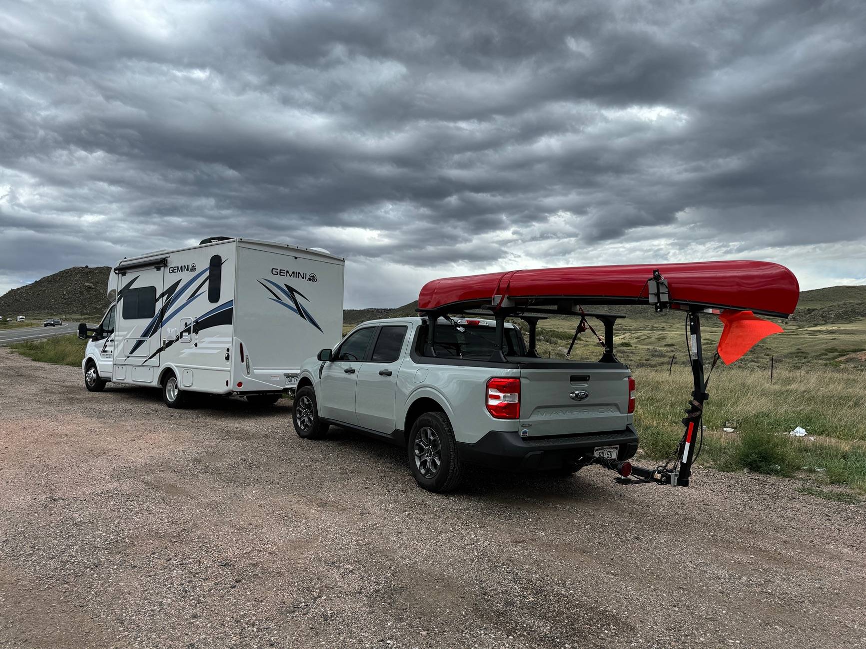 Ford Maverick Flat towing the maverick hybrid behind an RV? IMG_2395