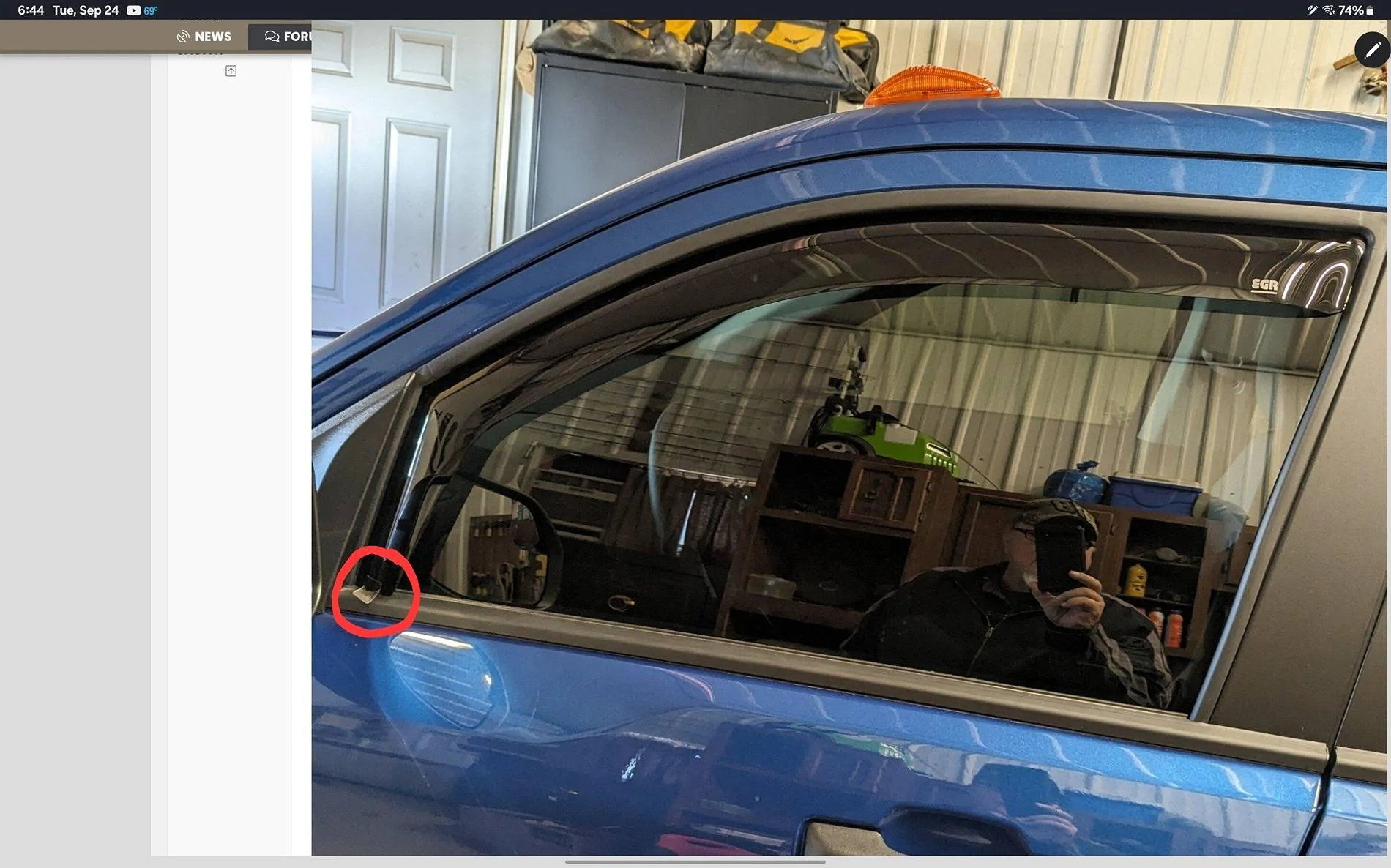 Ford Maverick ford vent visors too short Screenshot_20240924_184534_Gallery