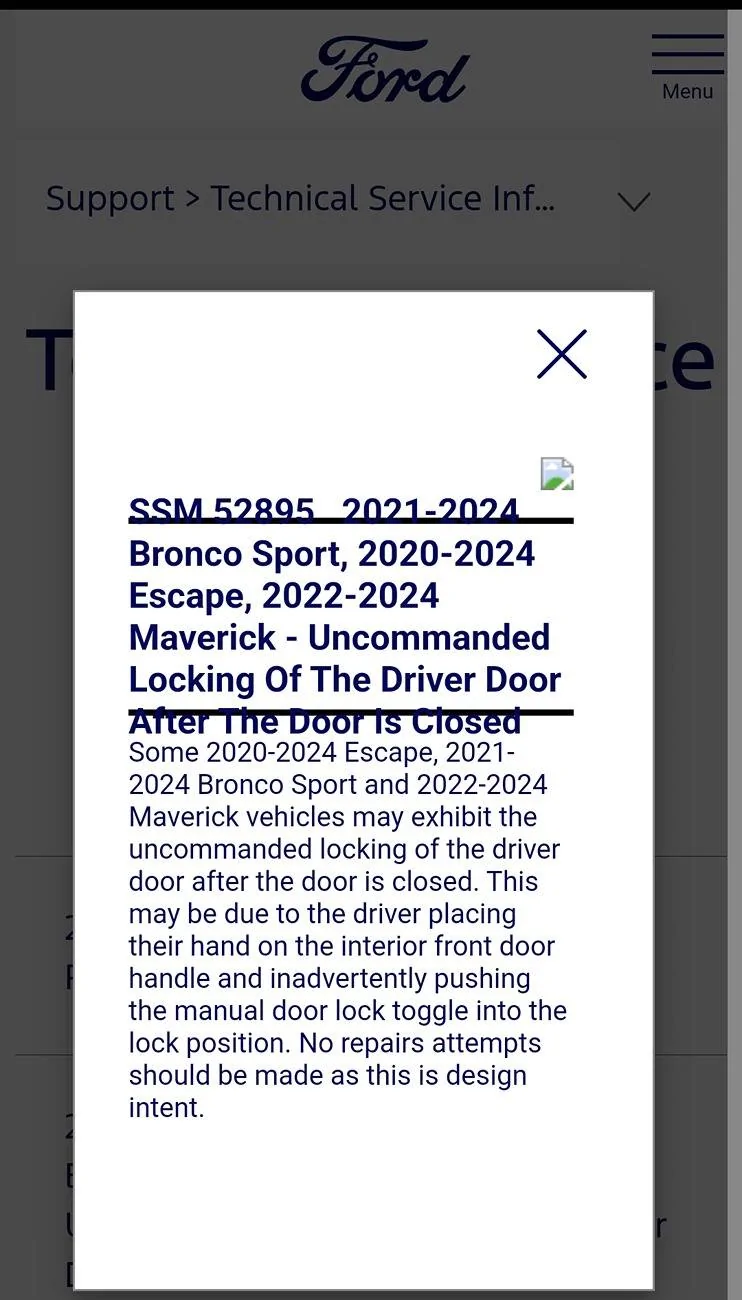 Ford Maverick UPDATE: Driver's door locks itself when I exit my running XLT hybrid Screenshot_2024-09-24-20-22-27-35_40deb401b9ffe8e1df2f1cc5ba480b12