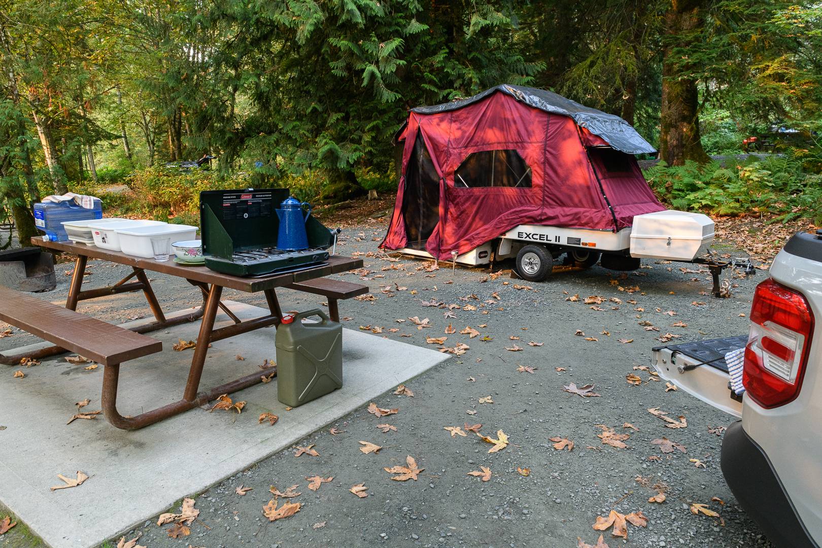 Ford Maverick Camping Trip with Maverick and Excell II Tent Trailer mav24camp3-852119