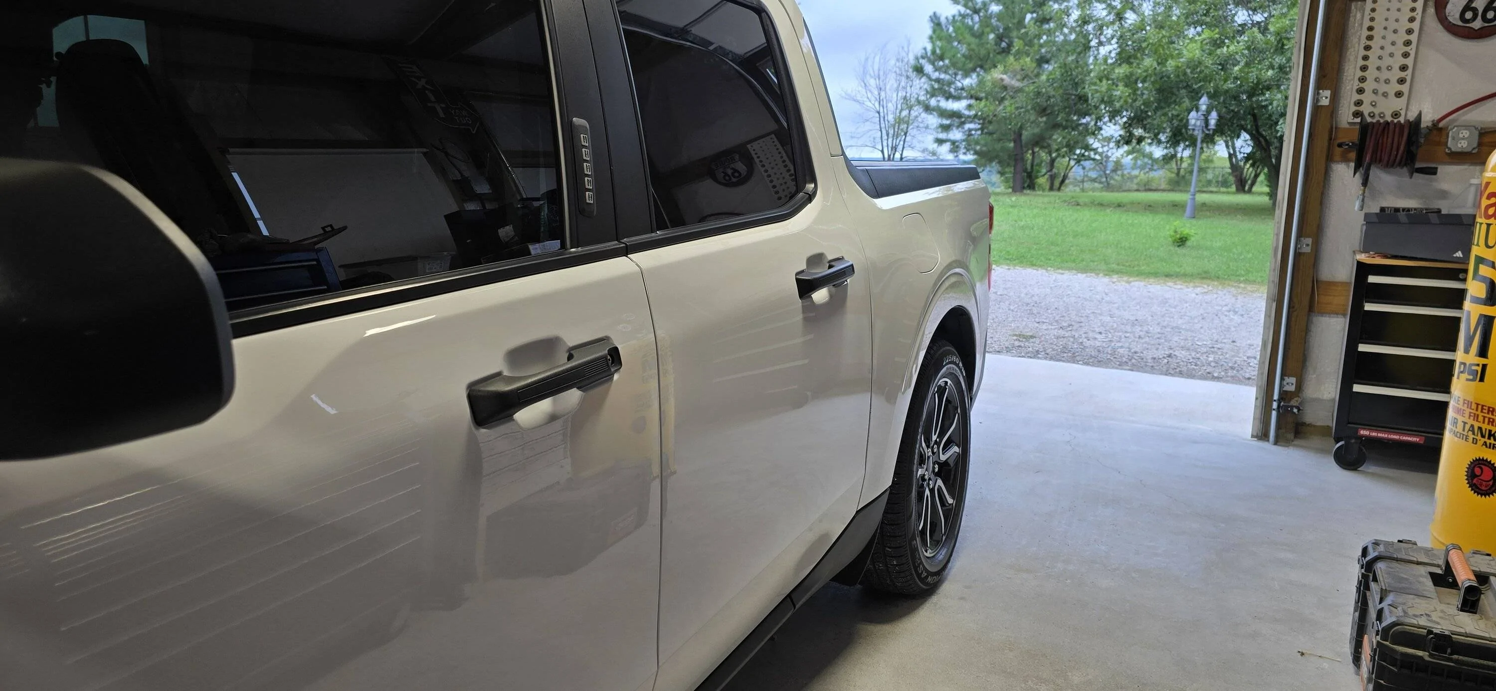 Ford Maverick PTM (paint matched) door handles and tailgate handle installed 1000001851