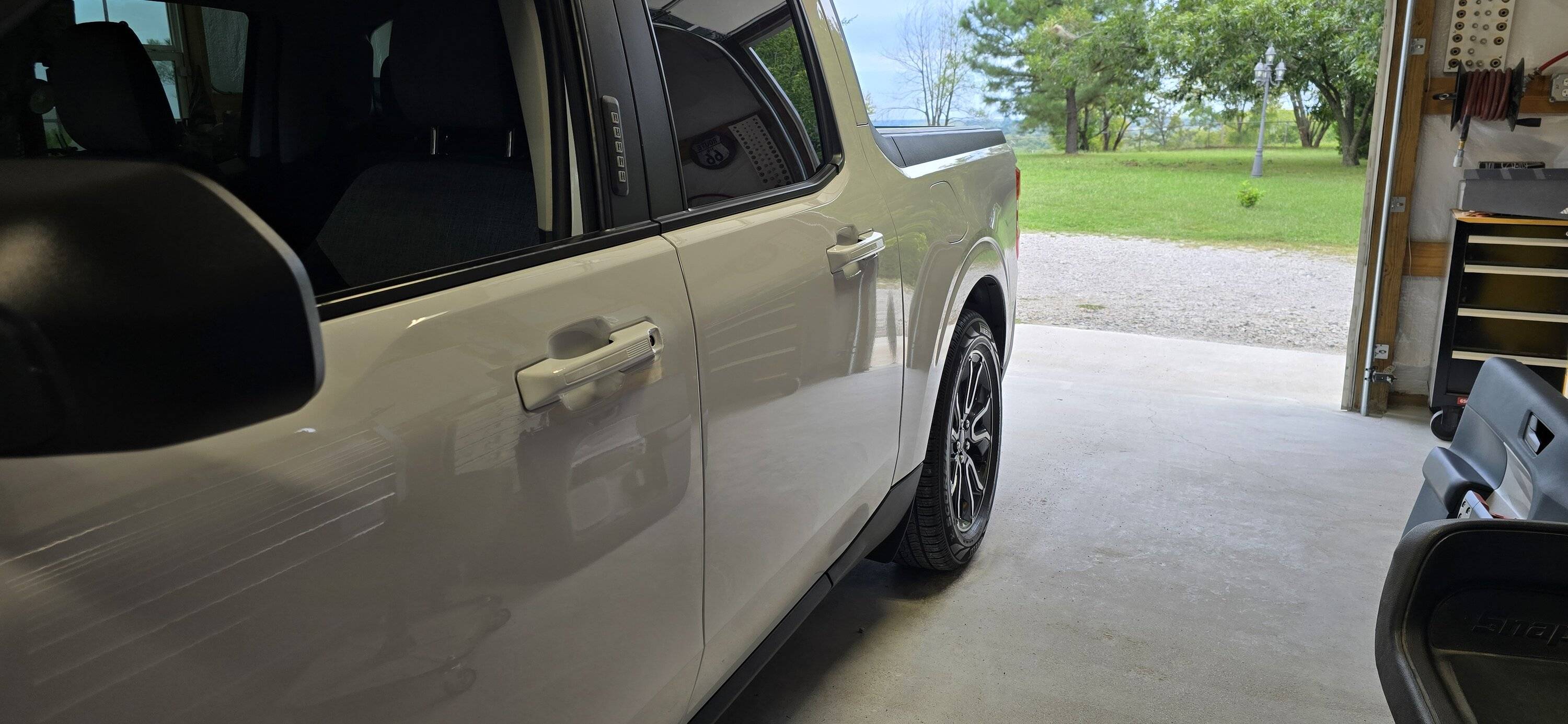 Ford Maverick PTM (paint matched) door handles and tailgate handle installed 1000001854