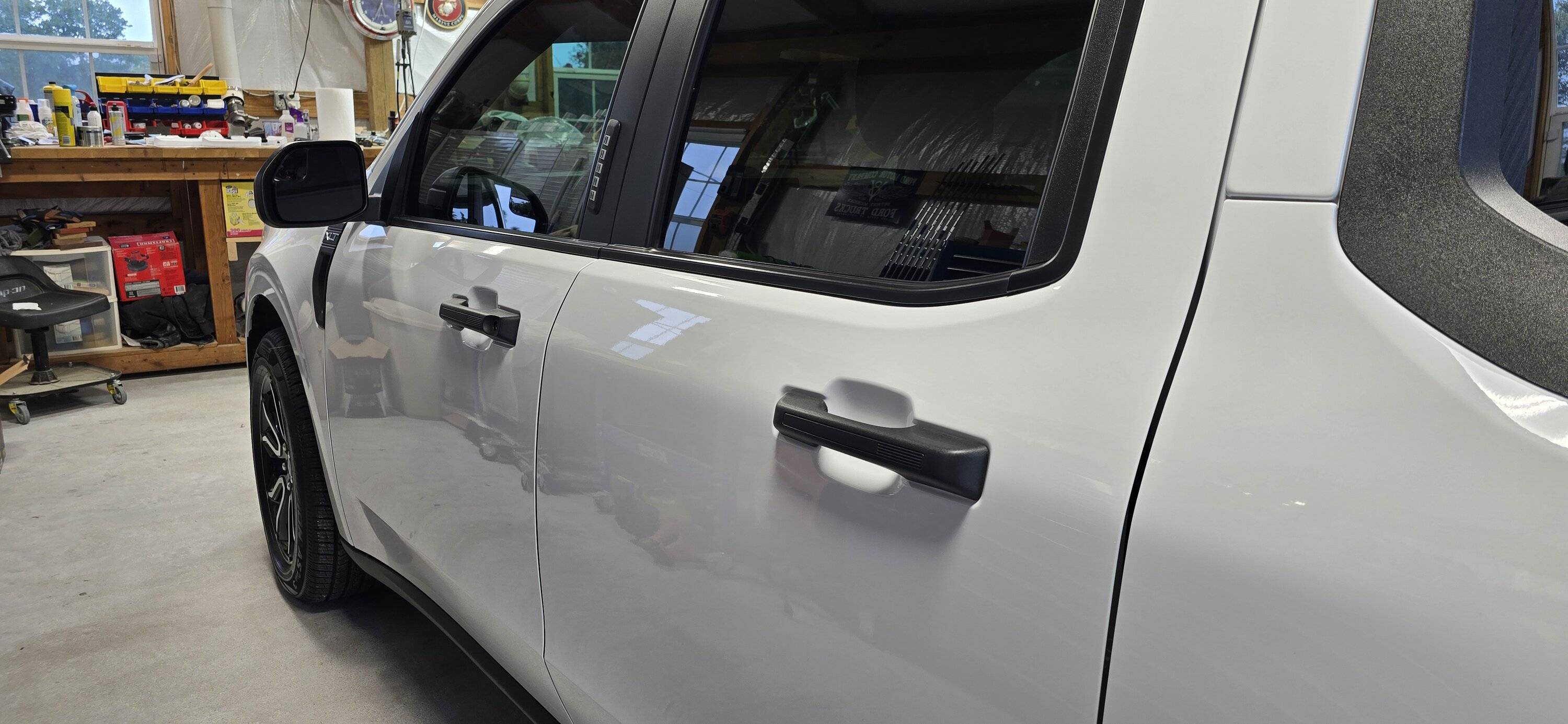 Ford Maverick PTM (paint matched) door handles and tailgate handle installed 1000001852
