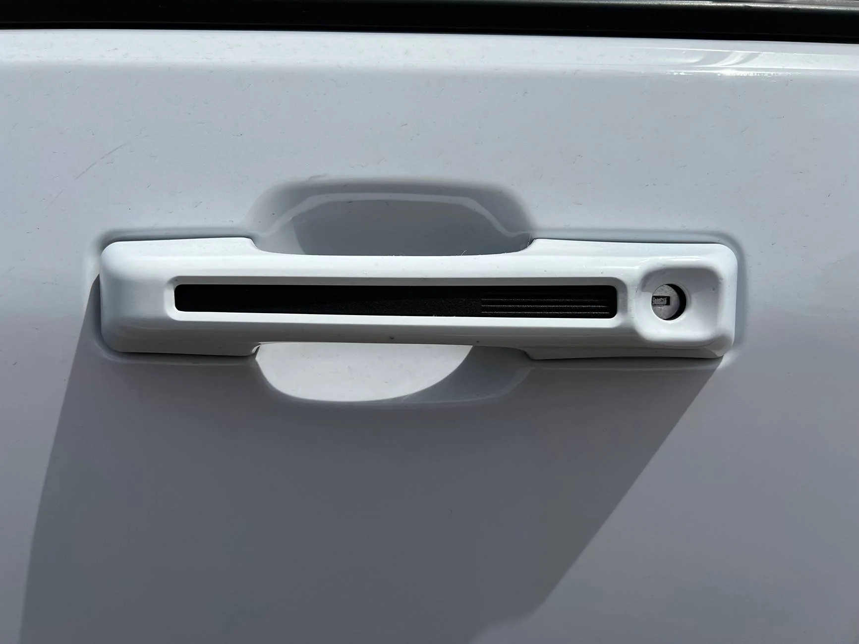 Ford Maverick PTM (paint matched) door handles and tailgate handle installed IMG_0872