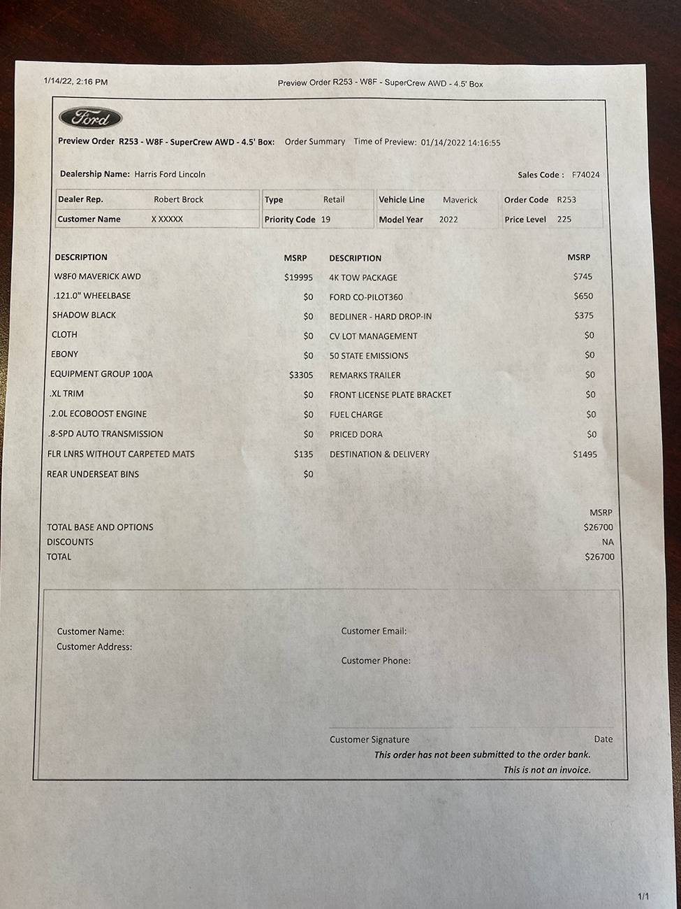 Ford Maverick 9/26/24 Scheduling Email Received Group [POST HERE IF YOU GOT SCHEDULED!] Maverick-1
