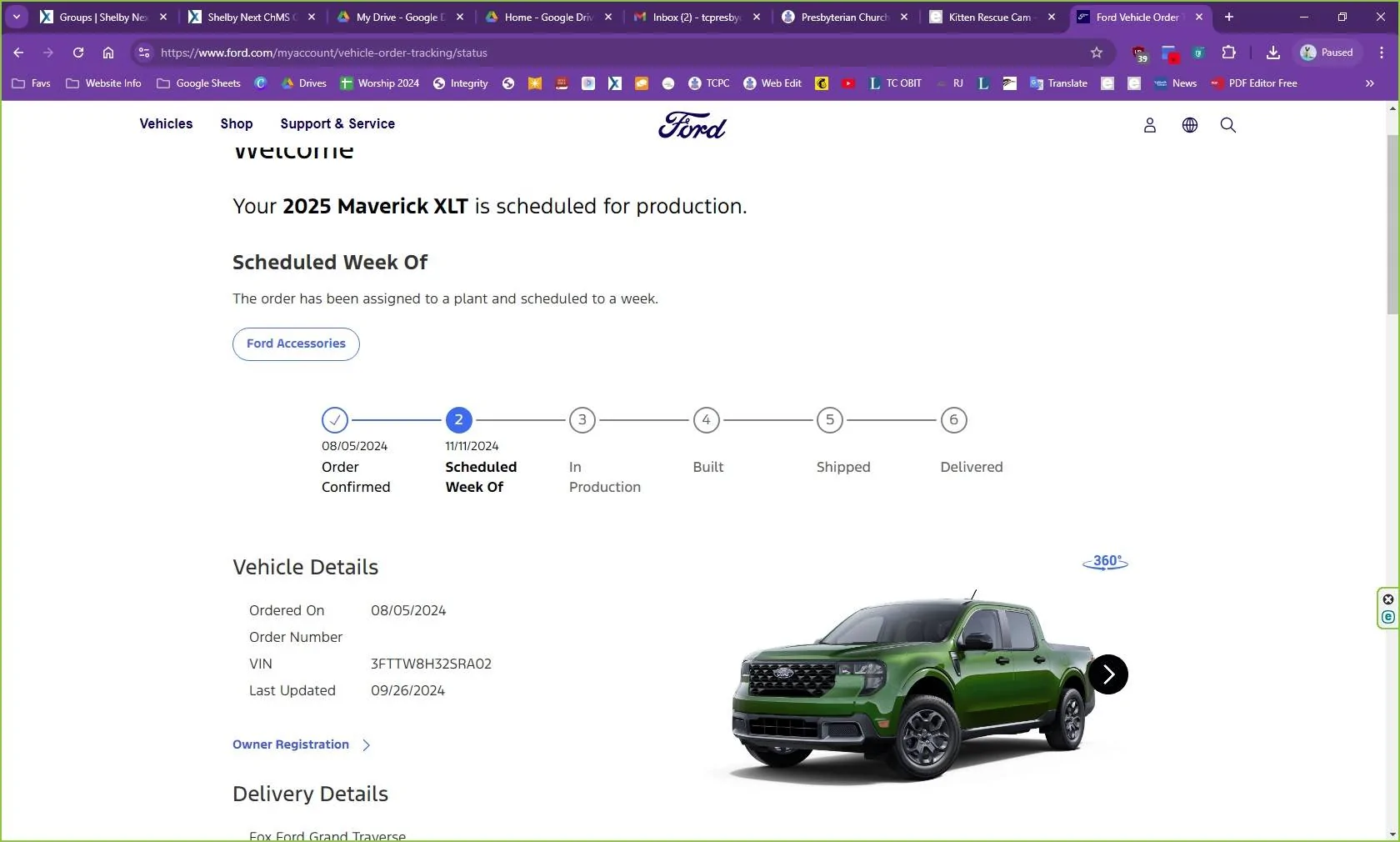 Ford Maverick 9/26/24 Scheduling Email Received Group [POST HERE IF YOU GOT SCHEDULED!] 2025 Maverick Scheduled