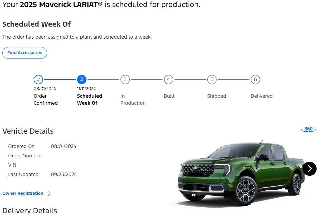 Ford Maverick 9/26/24 Scheduling Email Received Group [POST HERE IF YOU GOT SCHEDULED!] 1727447491473-z0