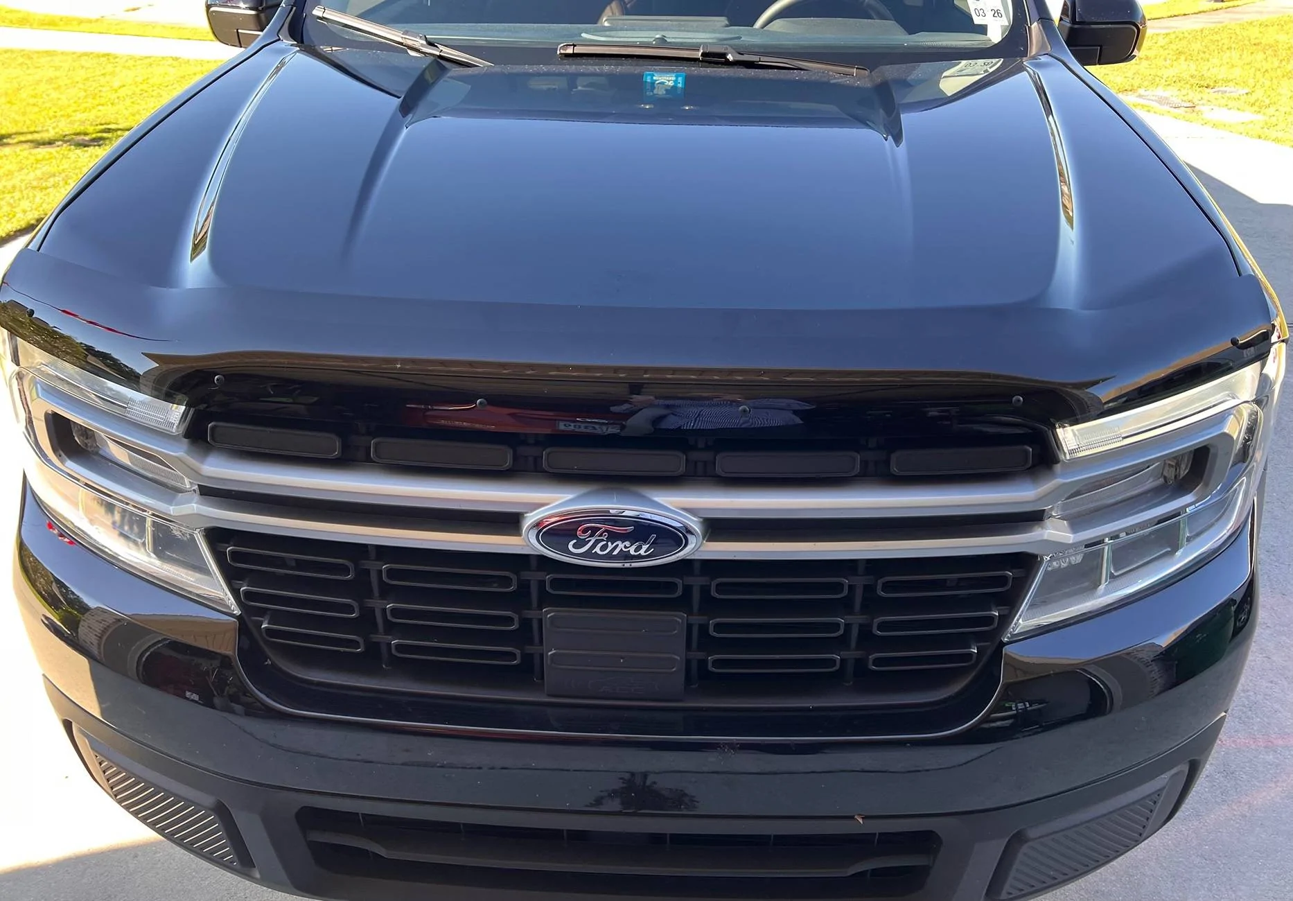 Ford Maverick EGR hood deflector easy install IMG_4492