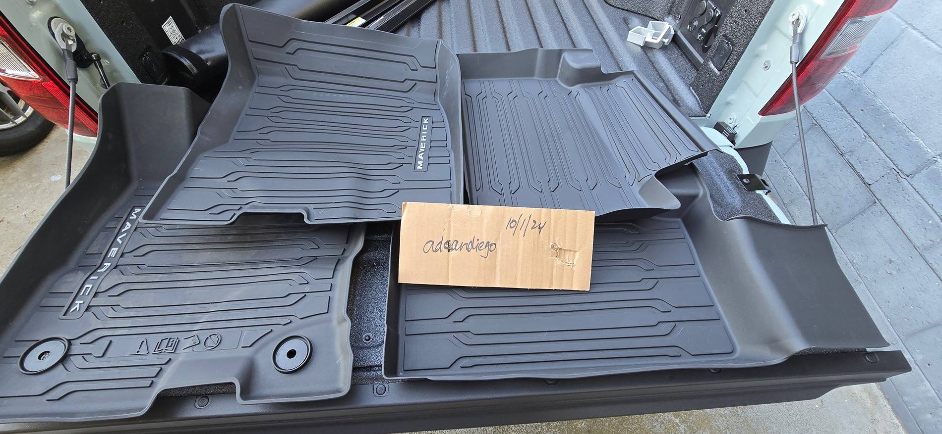 Ford Maverick OEM All-Weather Mats for HYBRID ONLY 20241001_164835