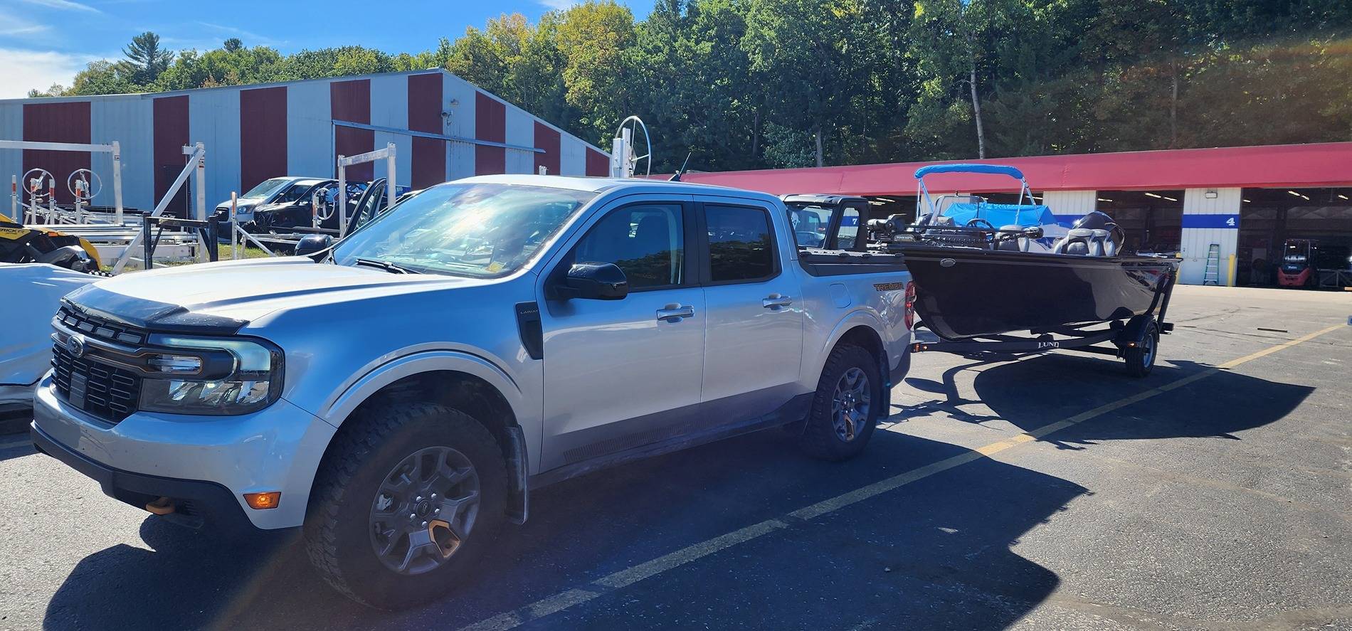 Ford Maverick Maverick Tremor towed 1755lbs (boat/motor/trailer) 20240928_135342
