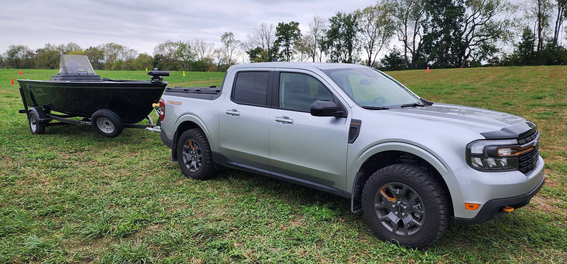 Ford Maverick Maverick Tremor towed 1755lbs (boat/motor/trailer) 20240928_165856