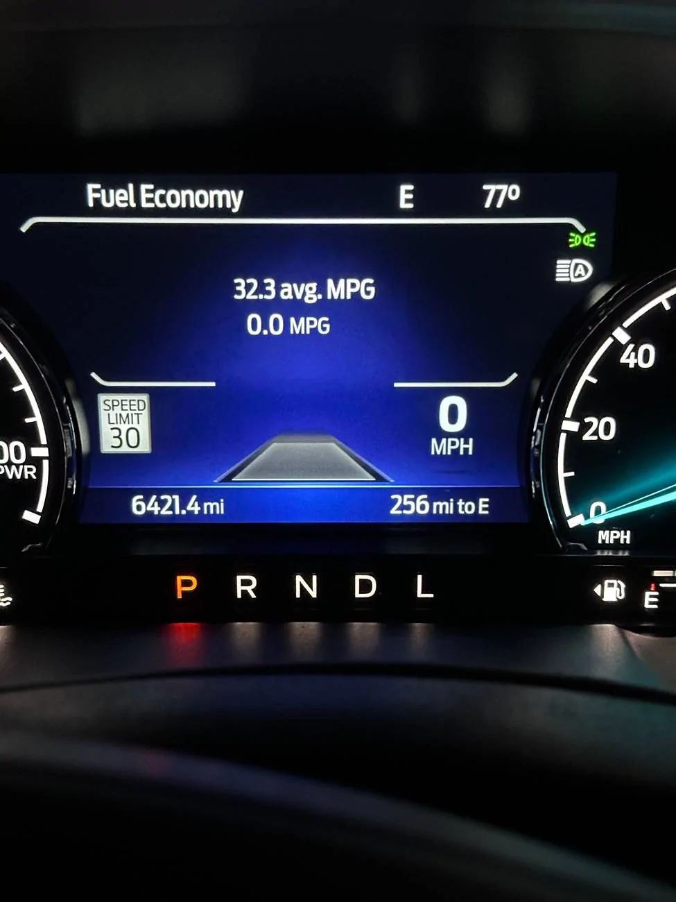 Ford Maverick 6.2" dash cluster users,  current miles per gallon usage in dash IMG_2850