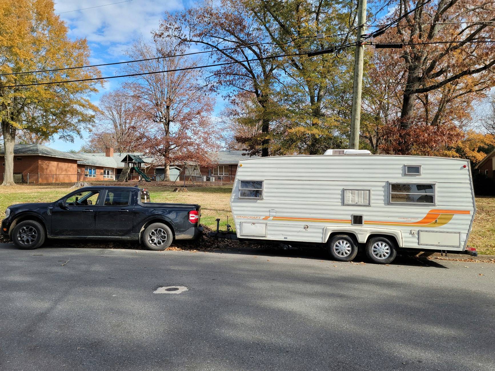 Ford Maverick 2.0 supposed to tow up to 4K lbs.  Not so! 20221202_130220