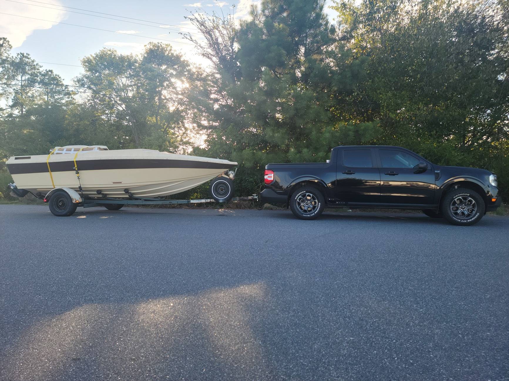 Ford Maverick 2.0 supposed to tow up to 4K lbs.  Not so! 20230901_183509