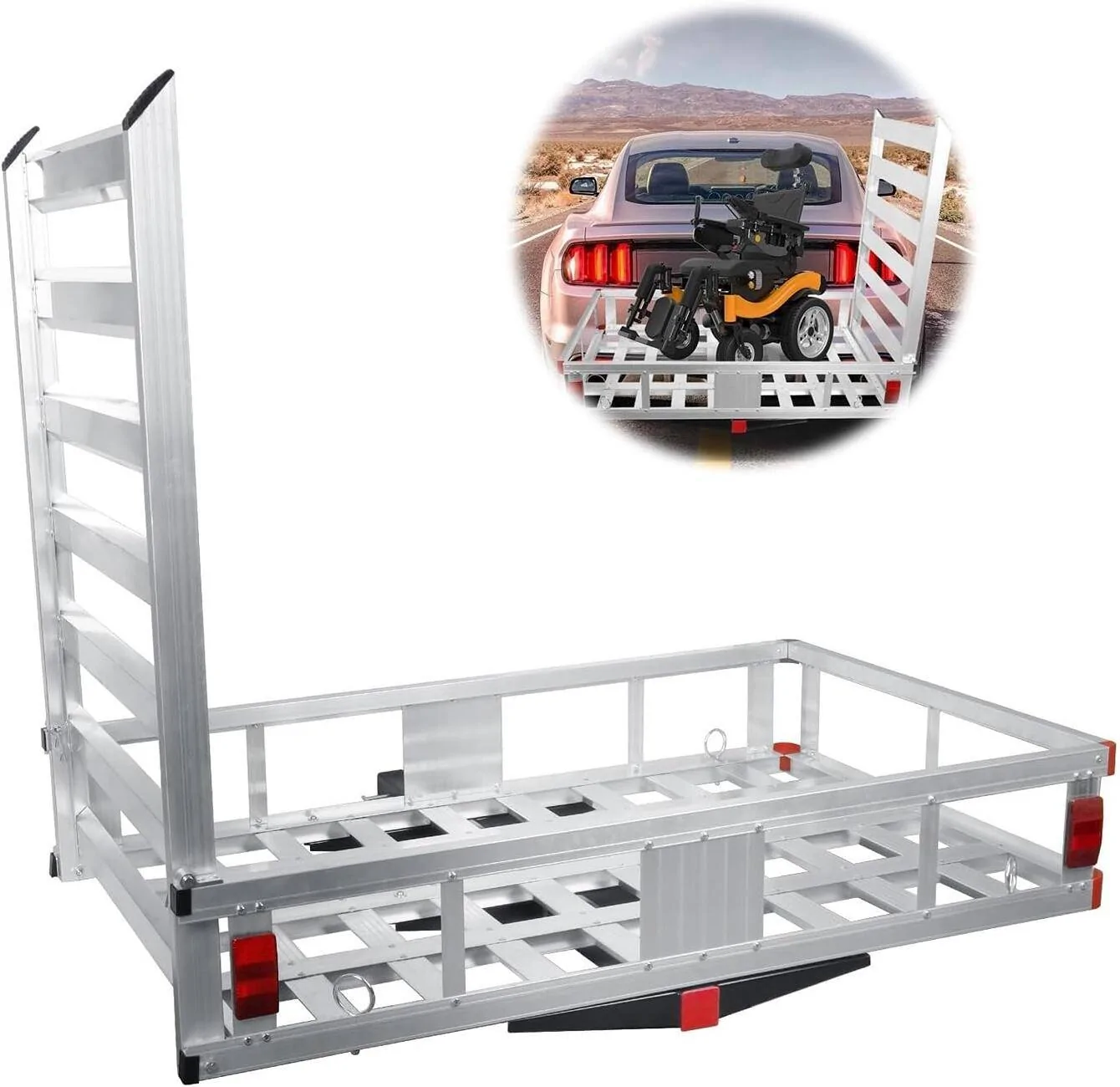 Ford Maverick Hitch Cargo Carrier with Ramp 1727961175422-x3