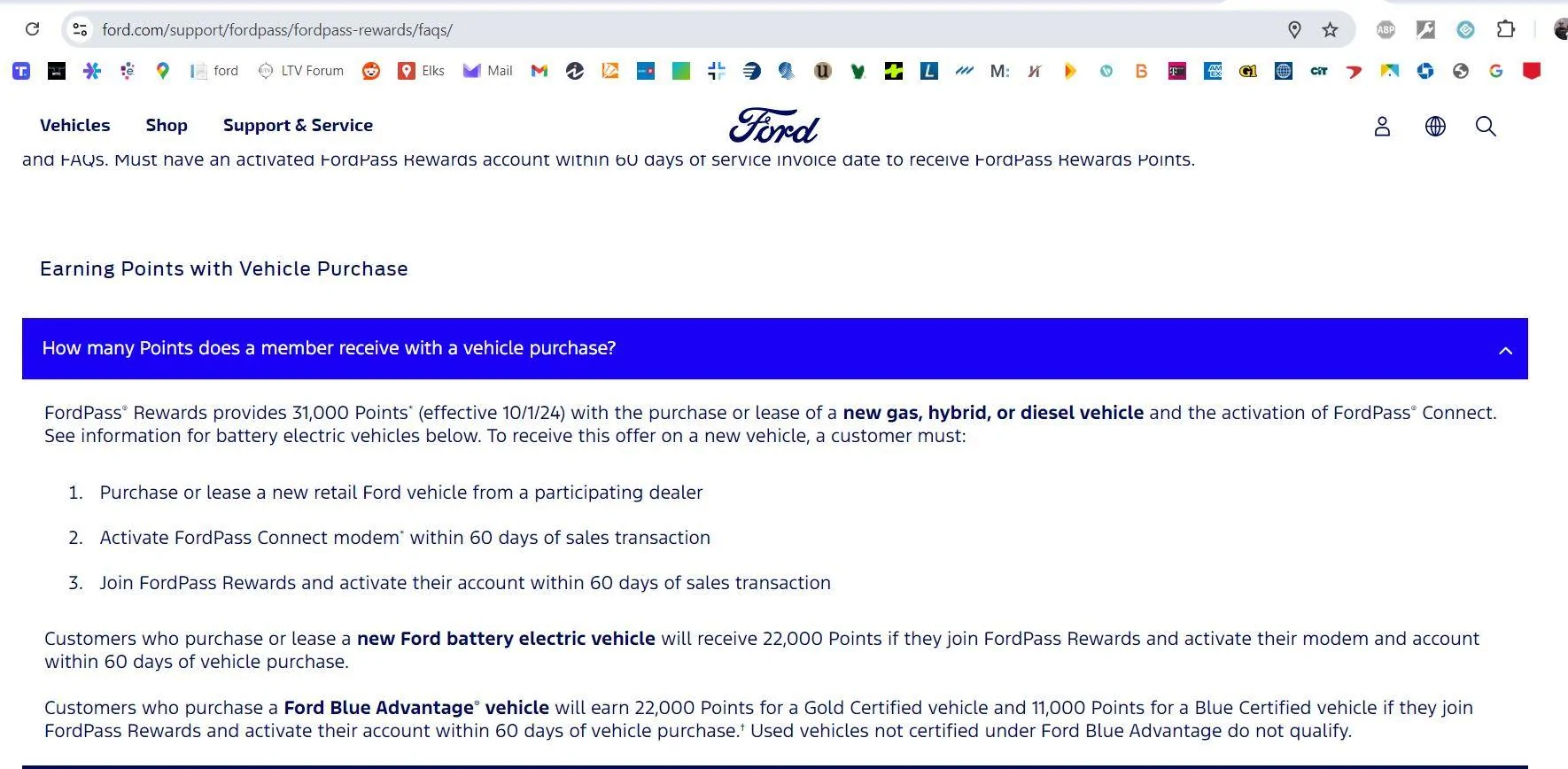 Ford Maverick Ford points DROPPED as of 10/1/24 1728096245798-gr