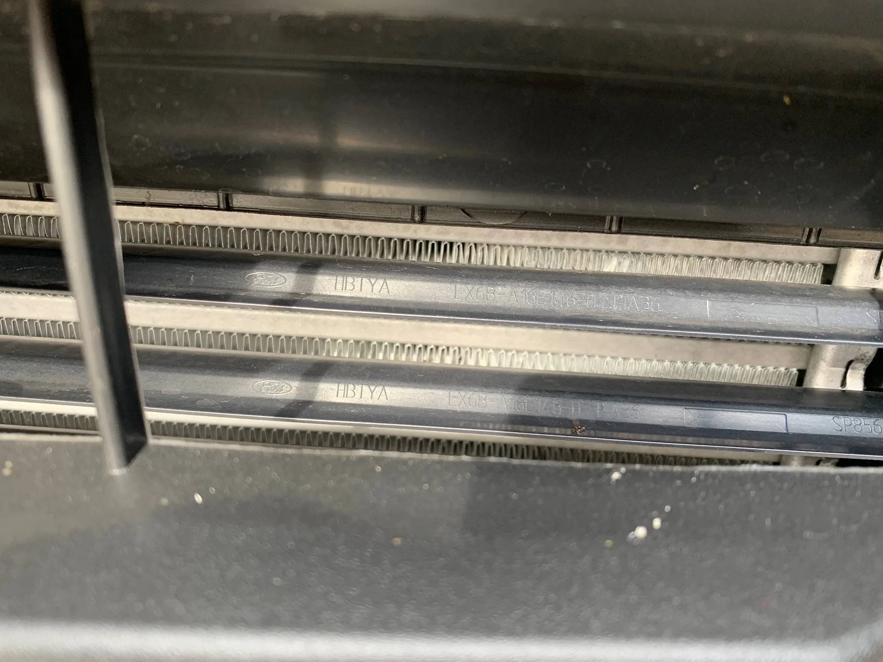 Ford Maverick Louvres in front of condenser IMG_0322