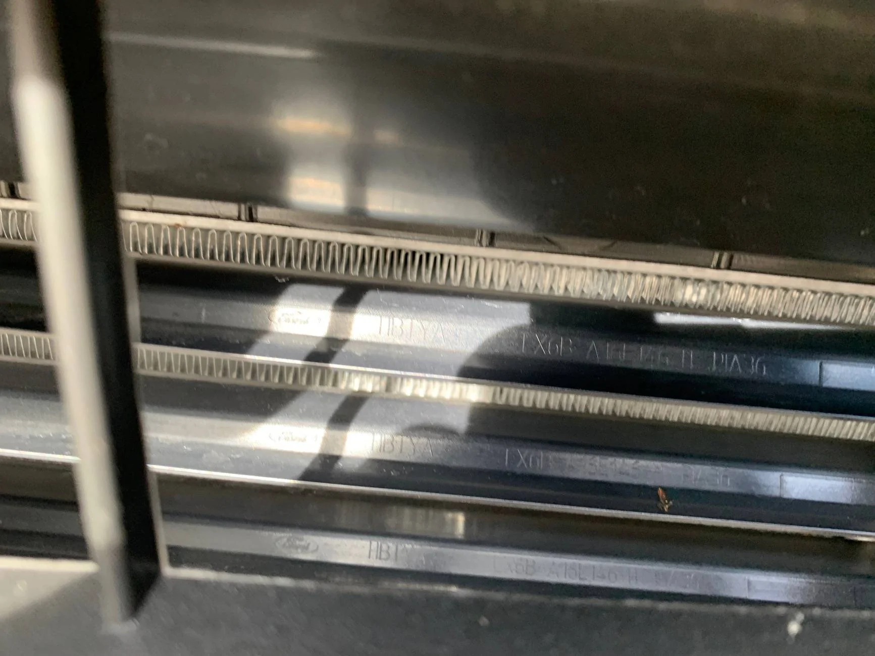 Ford Maverick Louvres in front of condenser IMG_0320