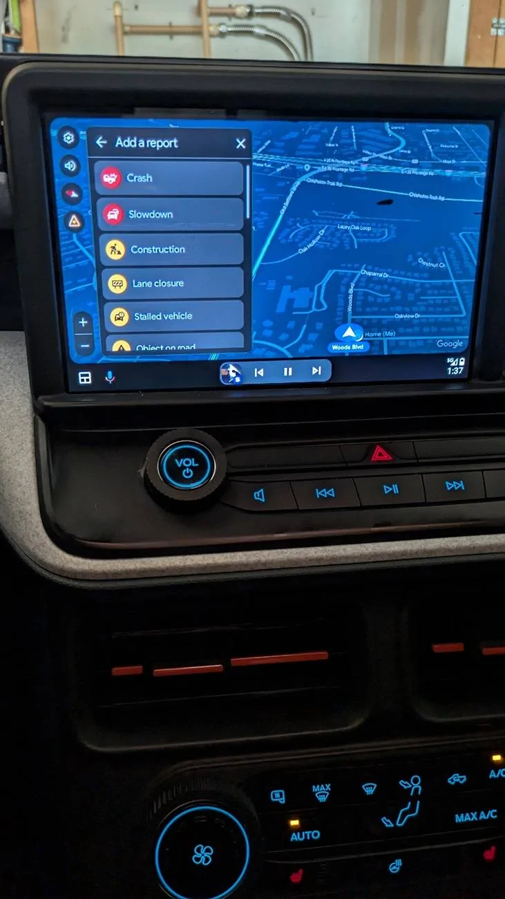 Ford Maverick Android Auto Google Maps incident reporting feature fix for 2022-24 Mavericks aa3