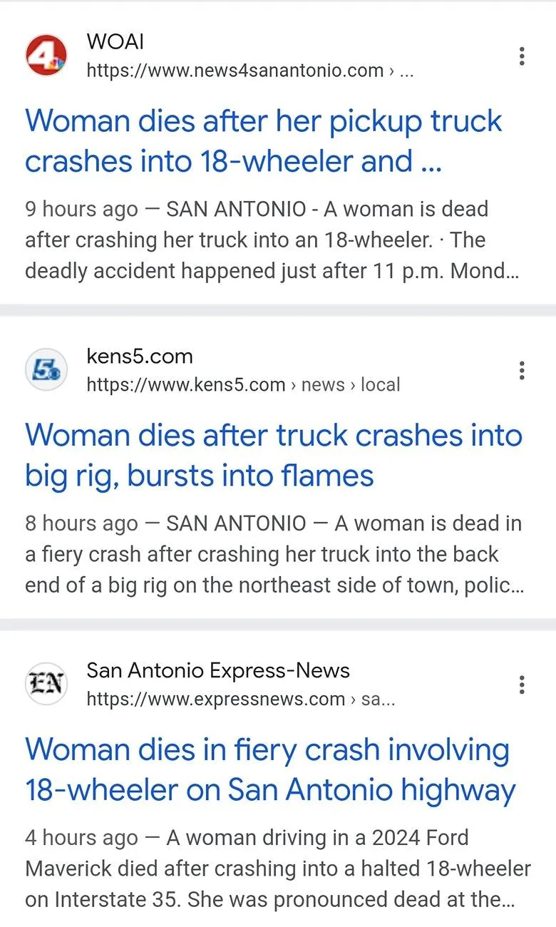 Ford Maverick Maverick crash into back of 18 wheeler 😥 Screenshot_2024-10-08-12-43-05-55_40deb401b9ffe8e1df2f1cc5ba480b12