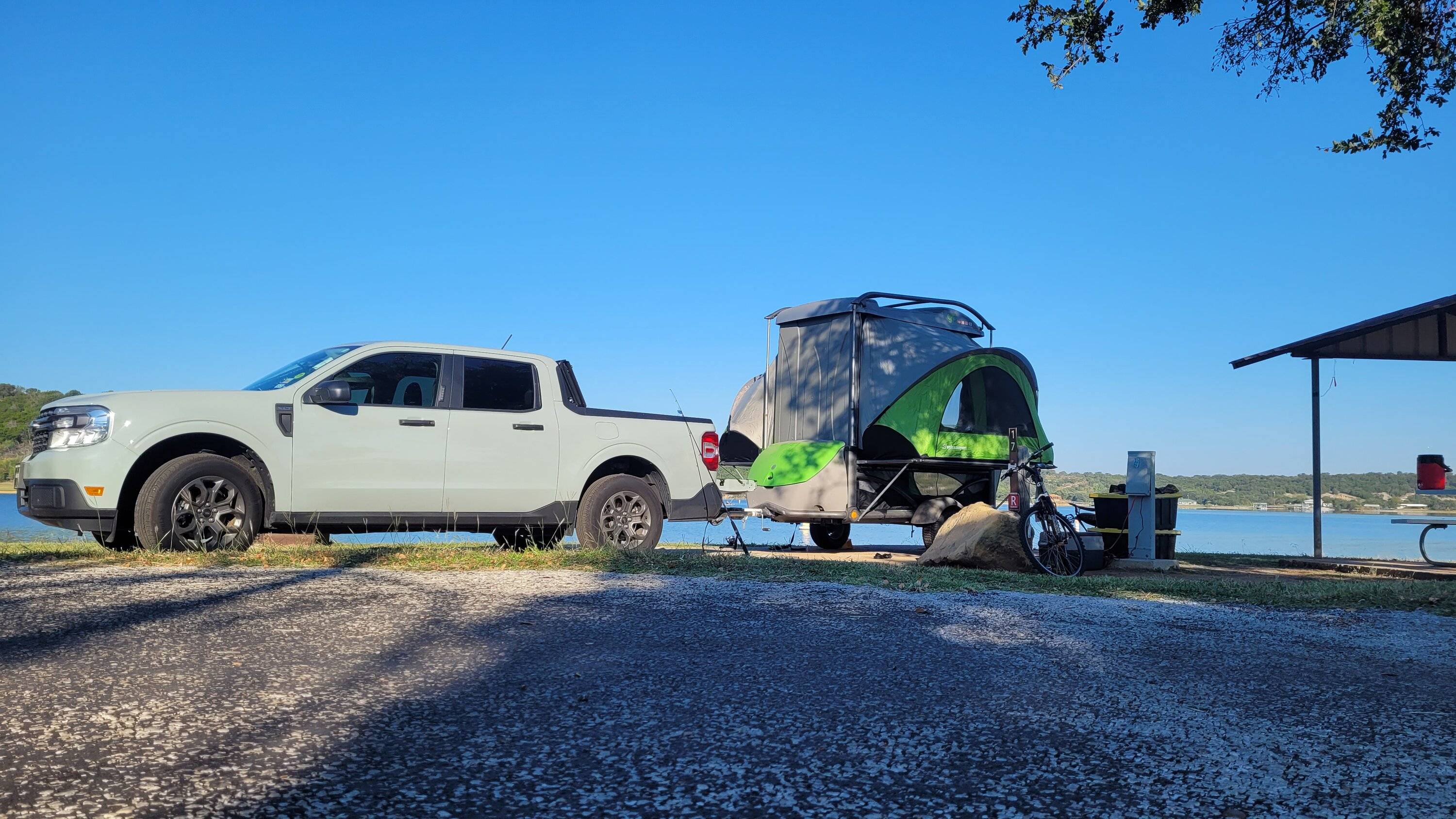 Ford Maverick Went camping at Possum Kingdom Lake 20241006_092545