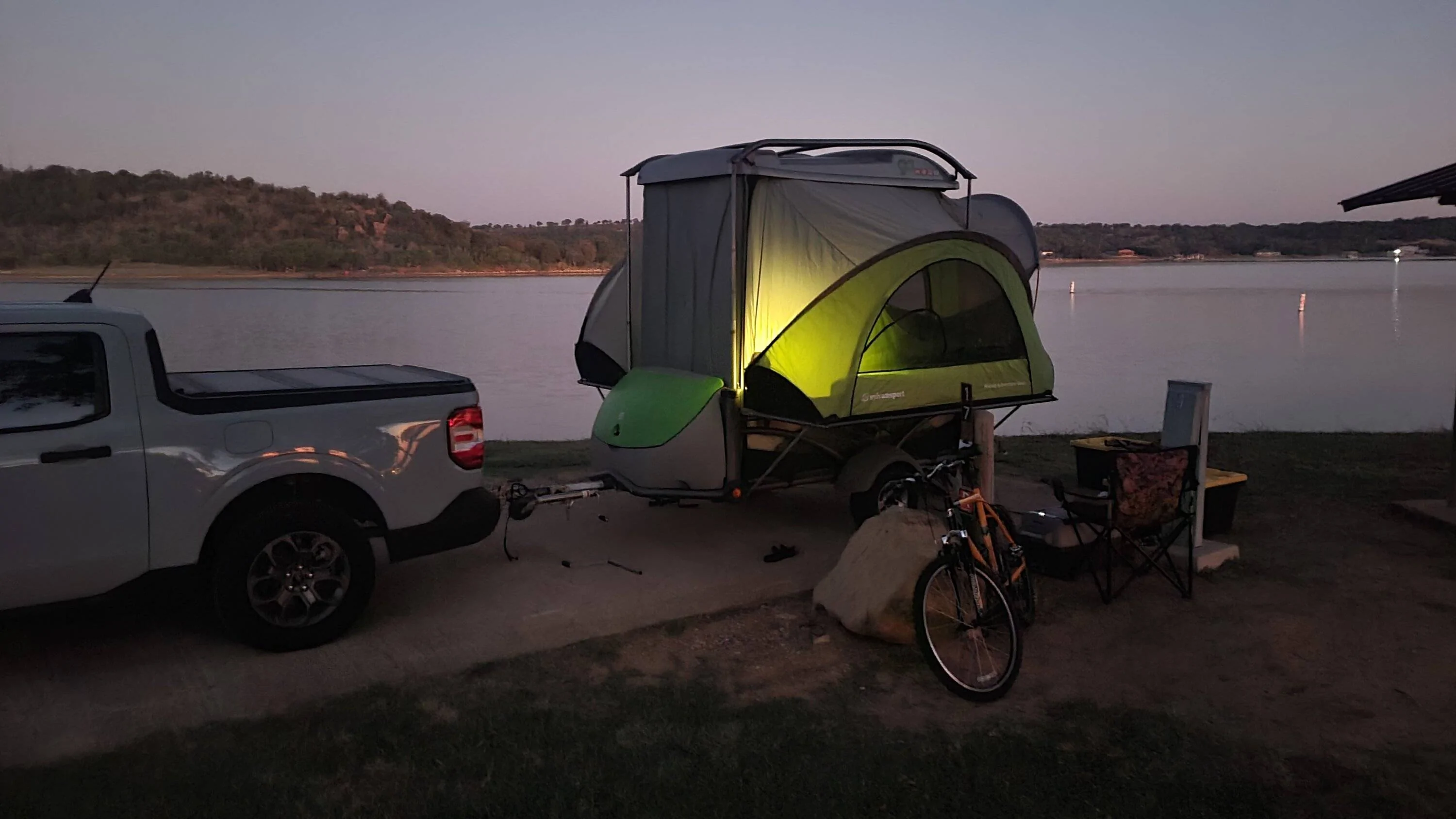 Ford Maverick Went camping at Possum Kingdom Lake 20241006_070146