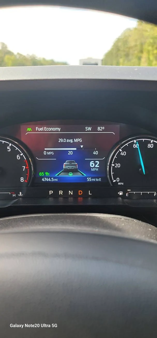 Ford Maverick Tremor MPG after lift kit 20241005_104927