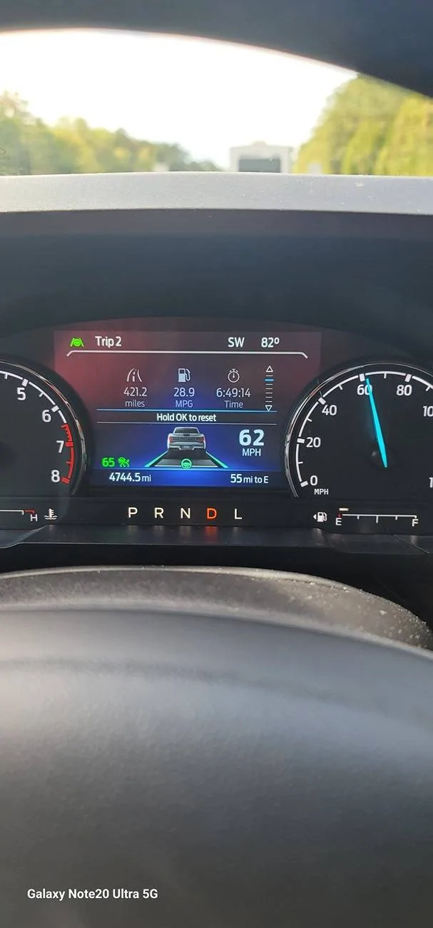 Ford Maverick Tremor MPG after lift kit 20241005_104931