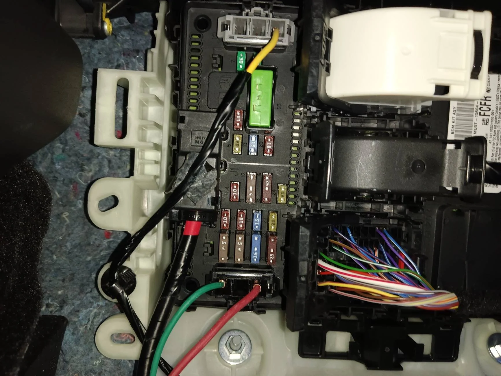 Ford Maverick 12v port wires under HVAC control. Adding ambient Lighting. IMG_20230724_203520