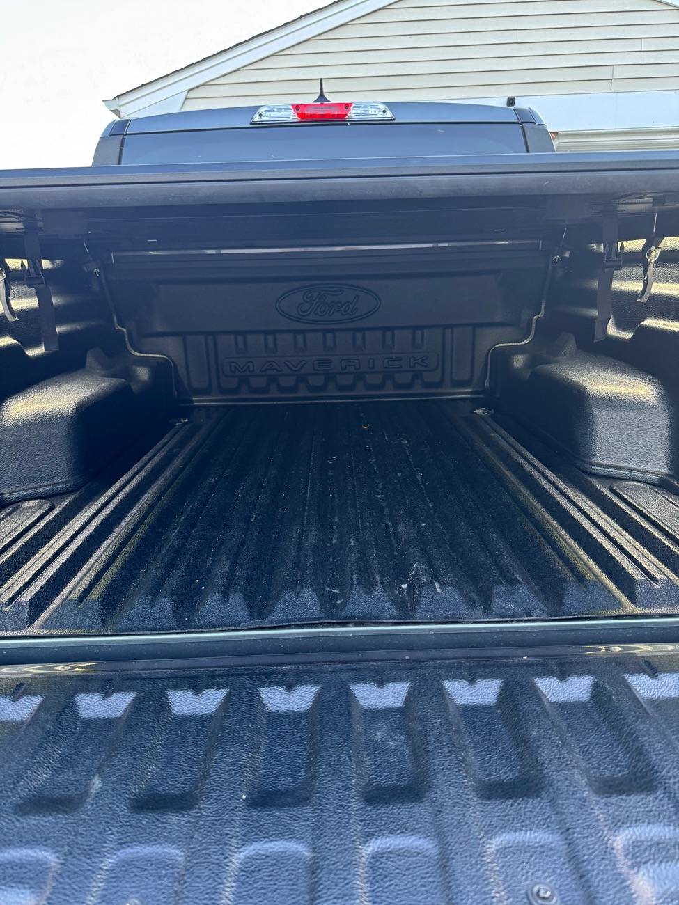 Ford Maverick Bed liner, bed lights and tonneau cover install IMG_4614