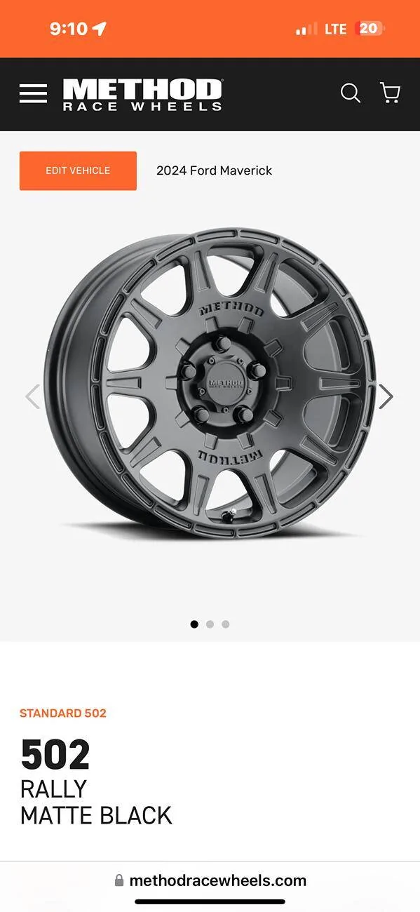 Ford Maverick New tires and rims: 17" Method 502 wheels with Michelin Defender 2 tires (235/65x17) IMG_5729
