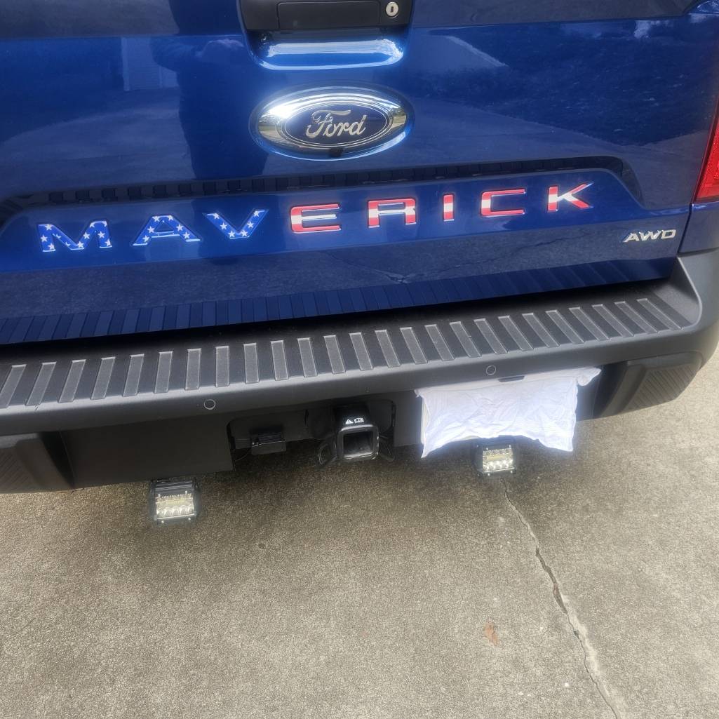 Ford Maverick Adding back up lights that actual light up! backup light