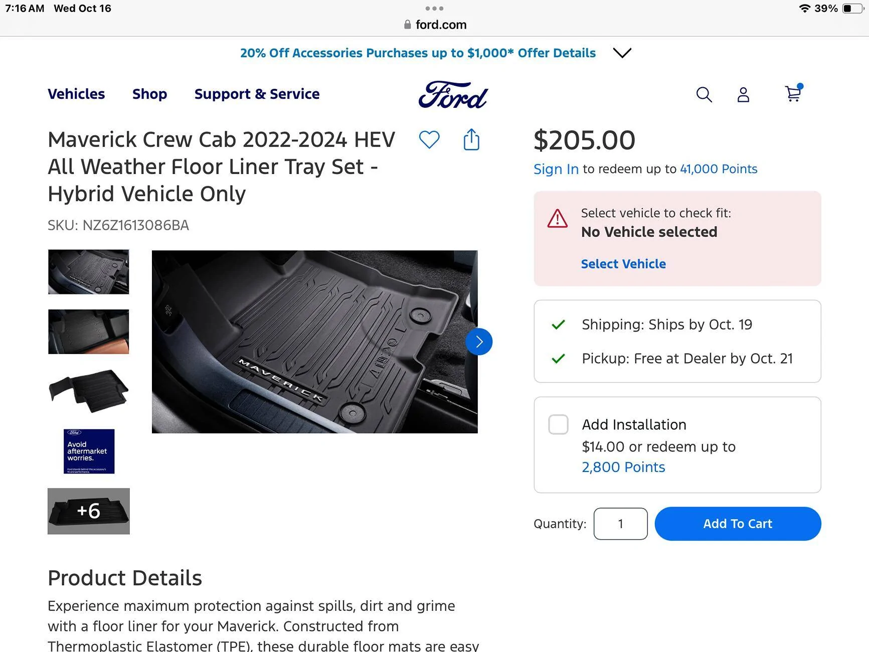 Ford Maverick Lasfit Floorliners Review IMG_4613