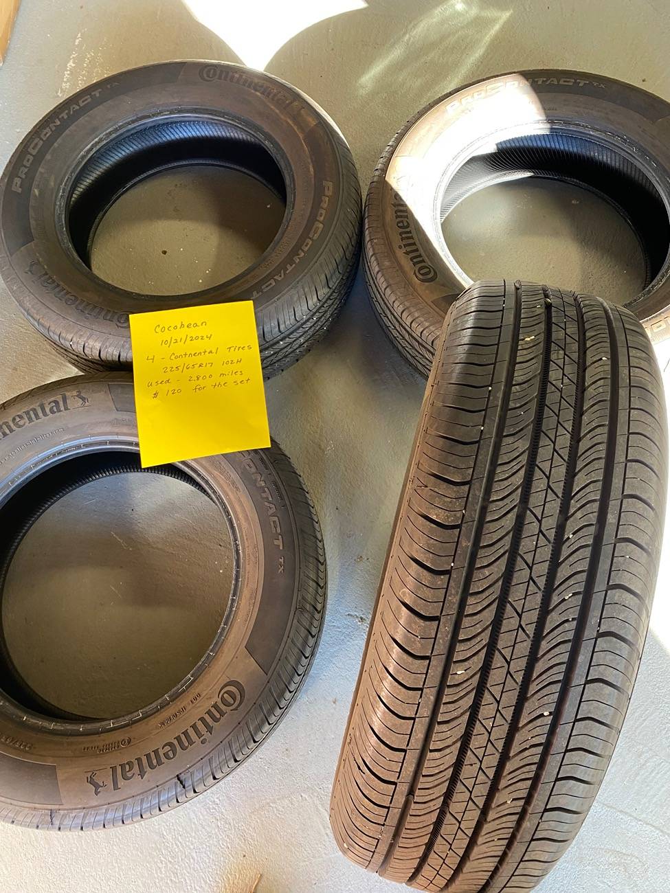 Ford Maverick Continental Tires for sale IMG_8118