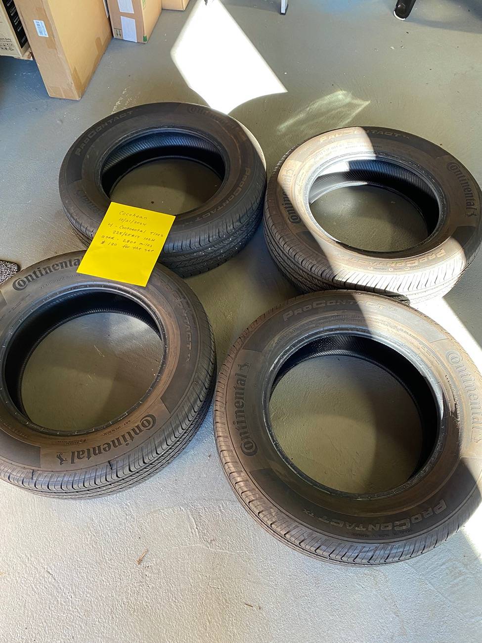 Ford Maverick Continental Tires for sale IMG_8117