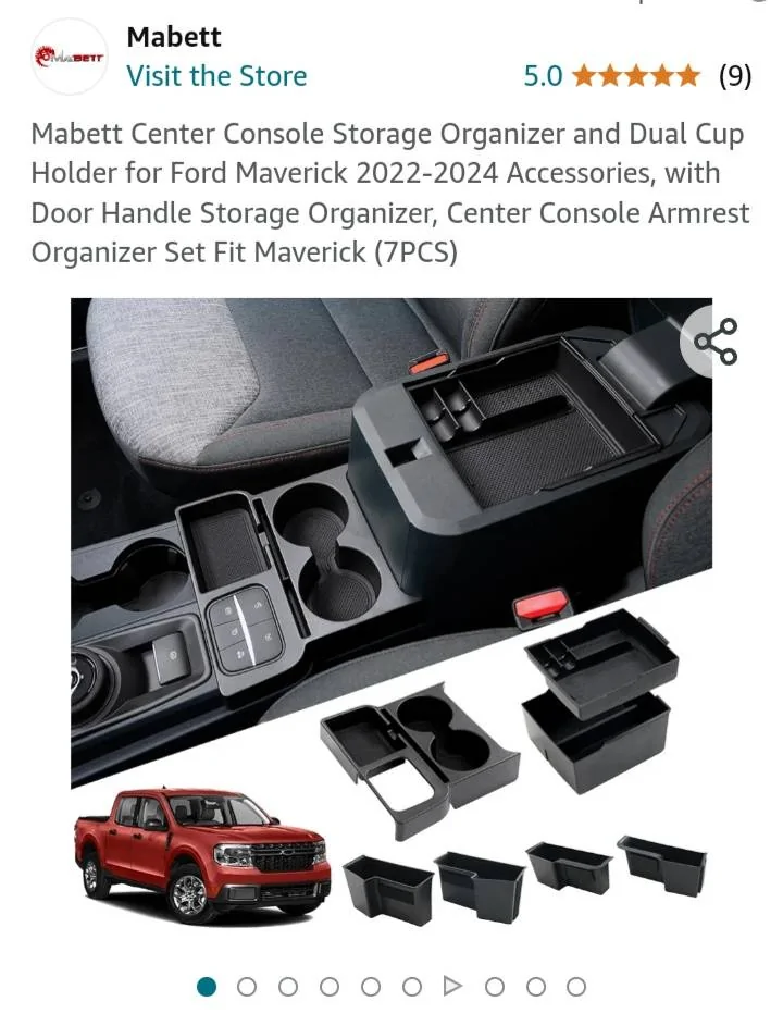 Ford Maverick Center Console Mat Question 20241021_090910