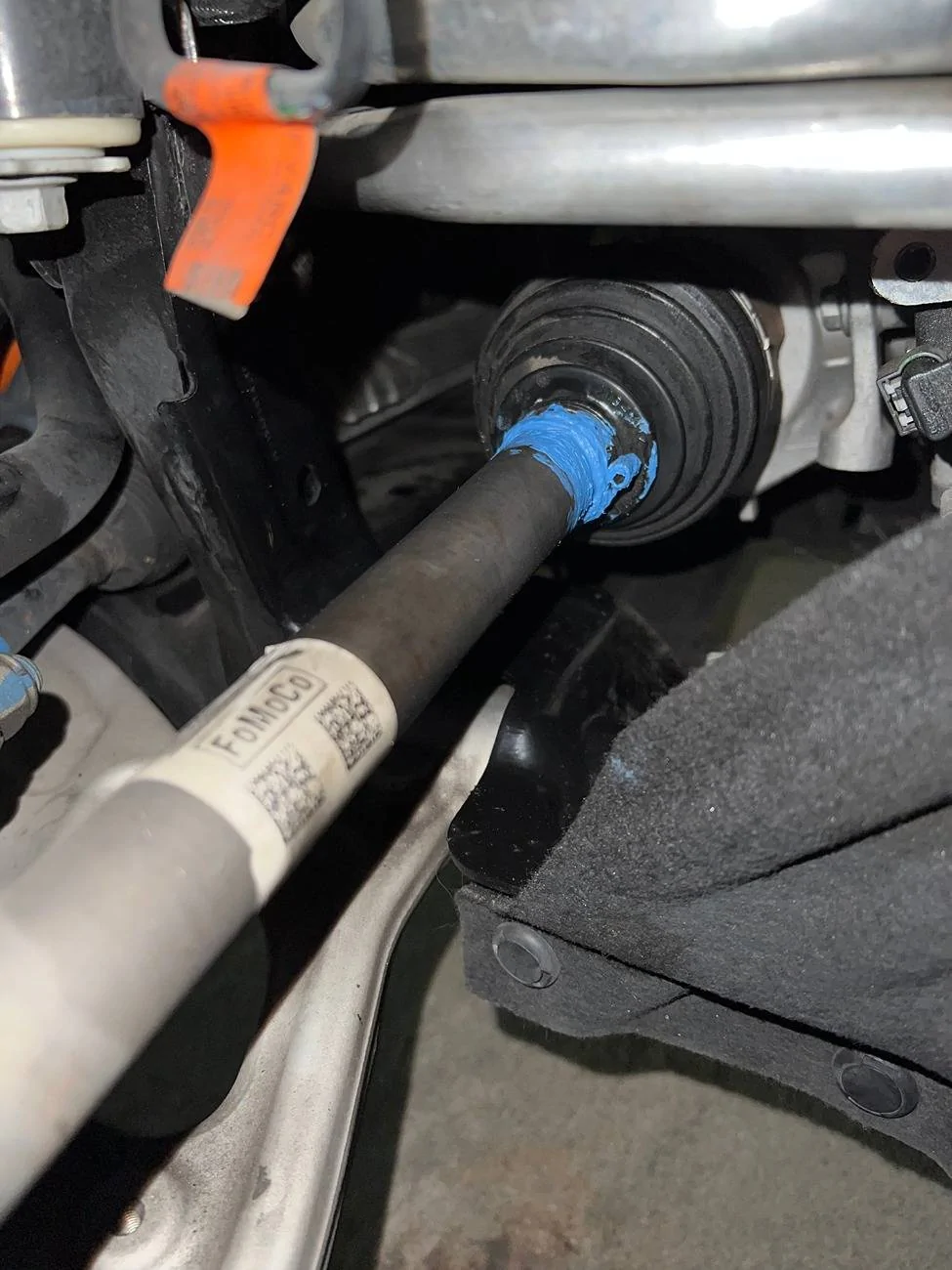 Ford Maverick CV axle - Sign of leak and likely eventual failure 2024-10-23 20.05.55