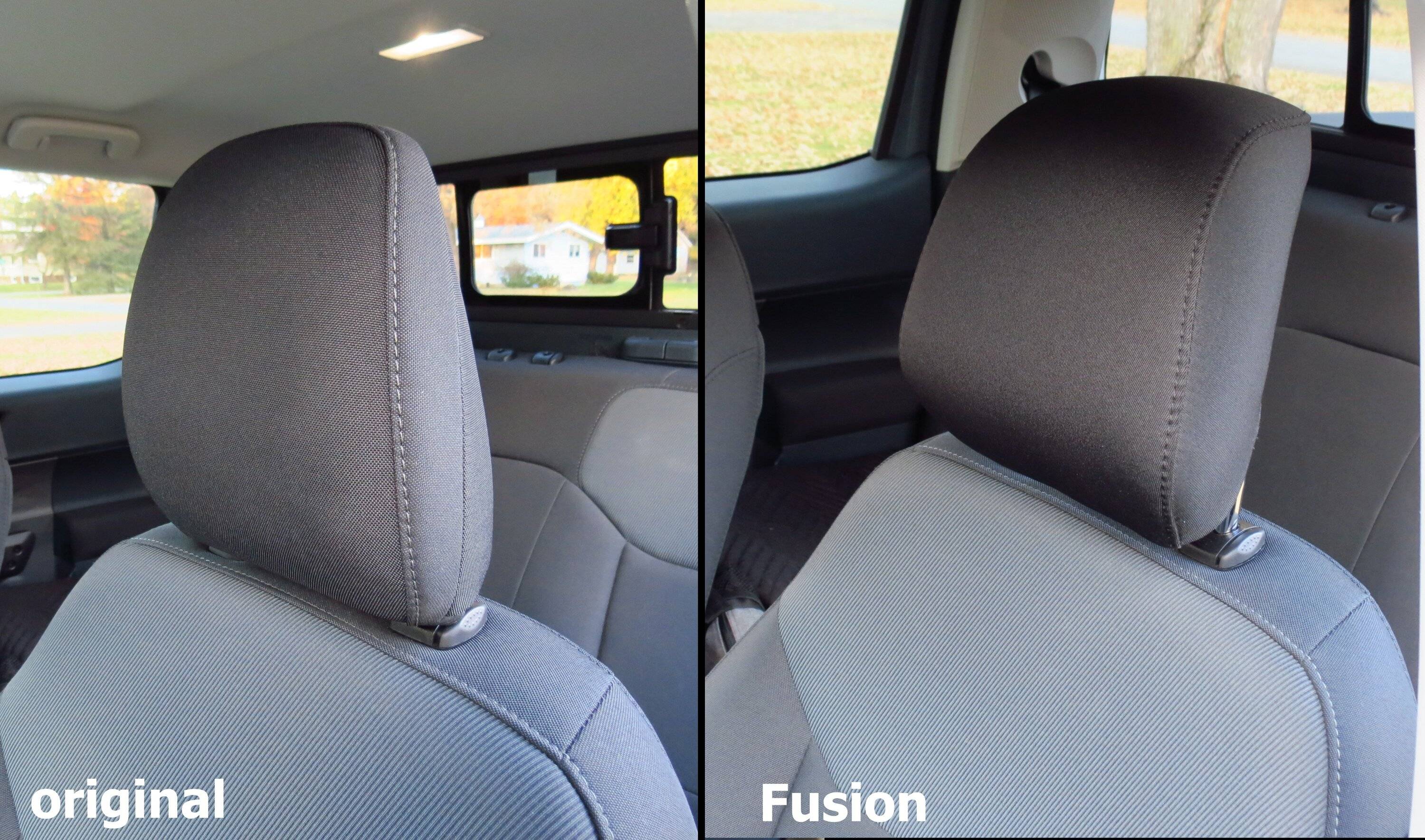 Ford Maverick Tilt Front Headrests (from Fusion) Fusion headrest comparison
