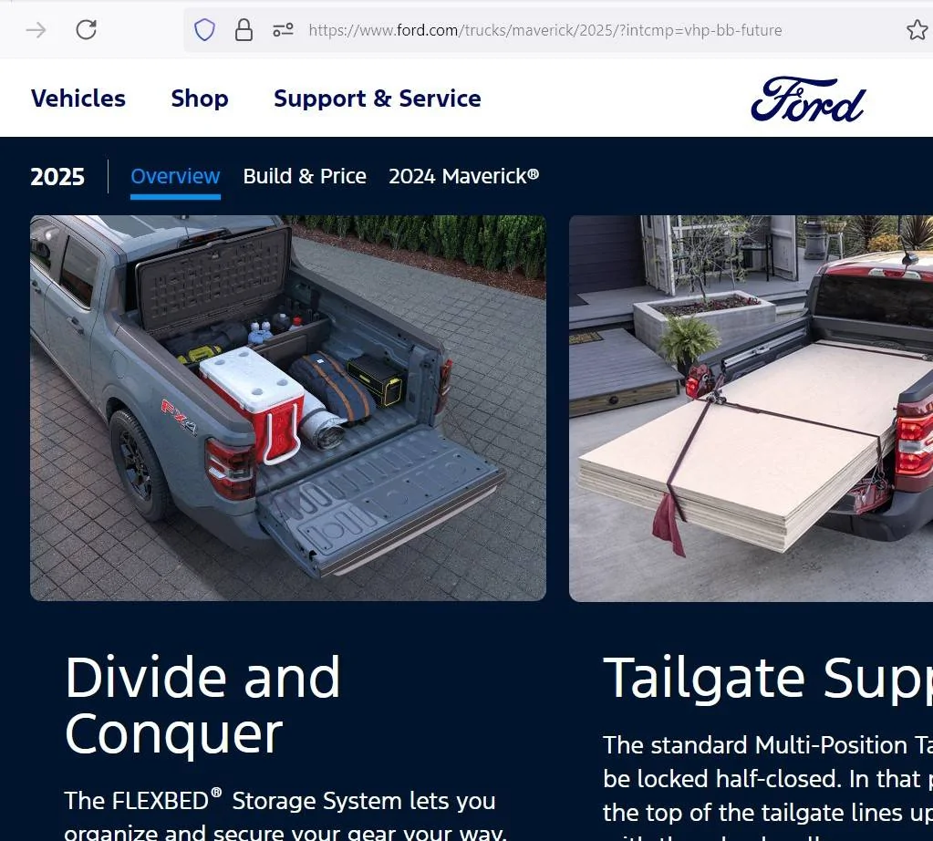 Ford Maverick Anyone figured out when/where we can get this Ford storage box yet? Screenshot 2024-10-26 123003