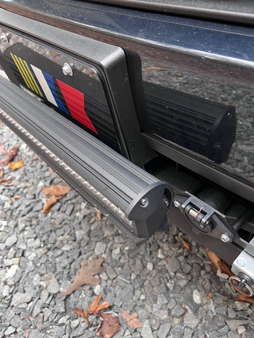 Ford Maverick Front LED Light Bar on a towed Hybrid IMG_8683