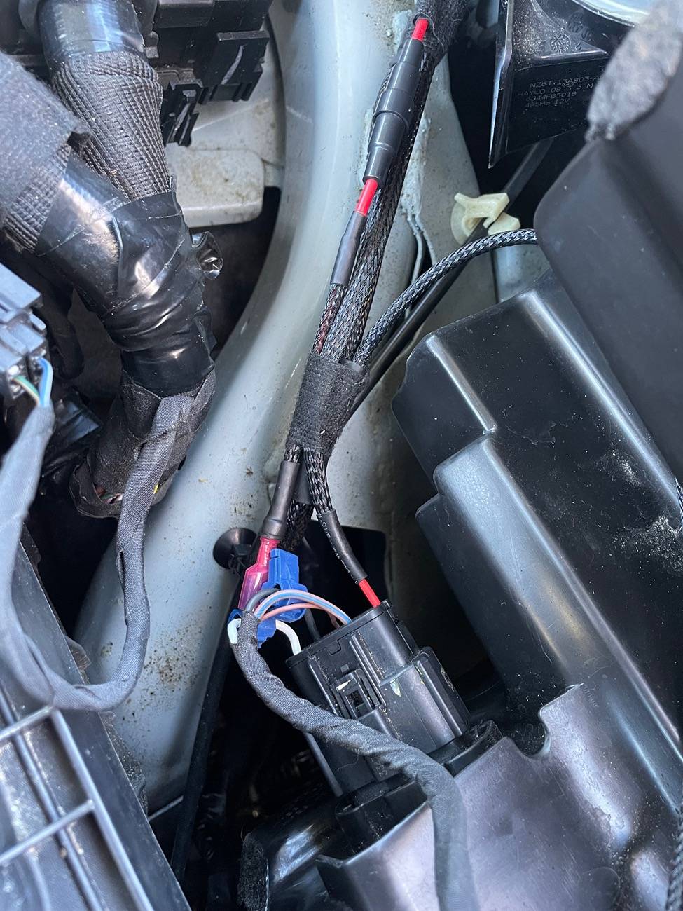 Ford Maverick High Beam Wiring Driving Lights IMG_3307
