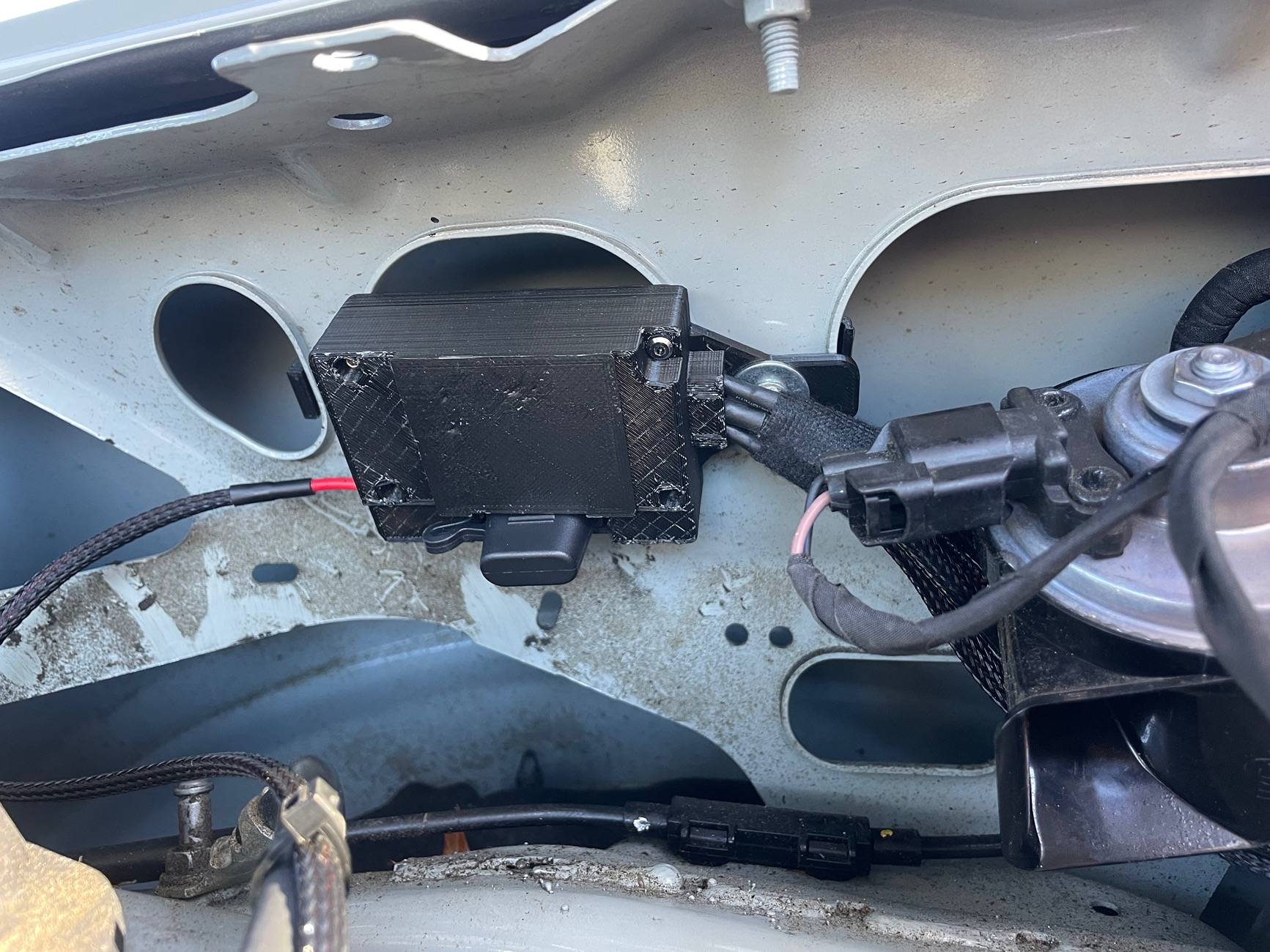 Ford Maverick High Beam Wiring Driving Lights IMG_3308