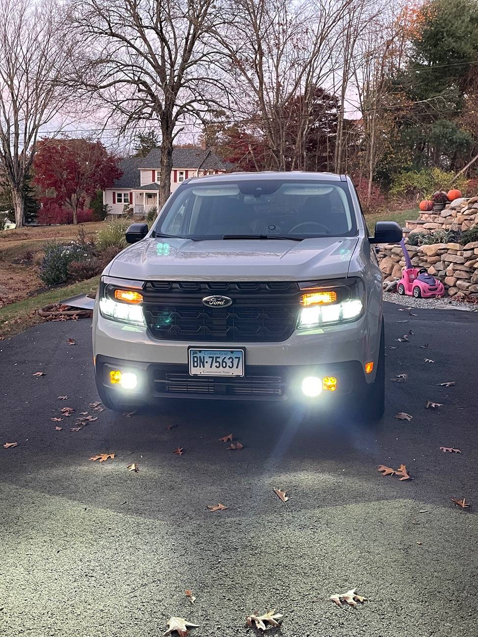 Ford Maverick High Beam Wiring Driving Lights IMG_3312