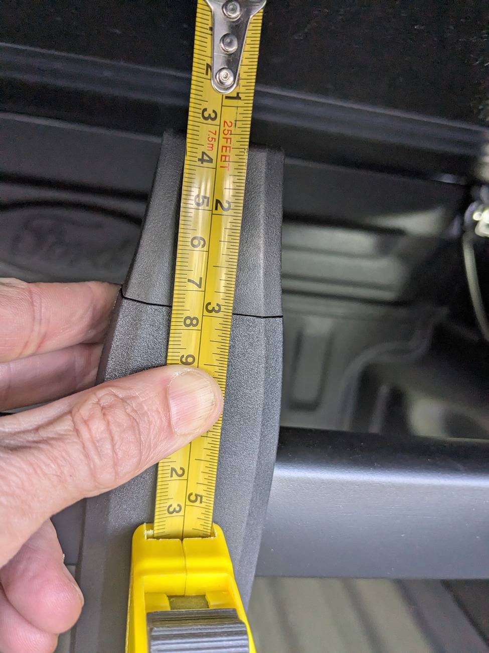 Ford Maverick Bed Extender Installed - A Few Tips/Tricks measuring tape